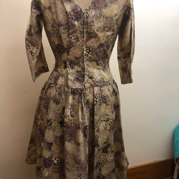 Vintage 60s Nature Inspired Dress - Picture 4 of 8